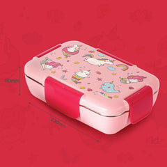 Magnus 3D Design Kids Lunch Box, 700ml Pink Parade