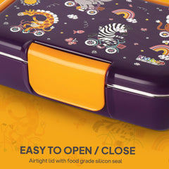 Magnus 3D Design Kids Lunch Box, 700ml Wild Wheels