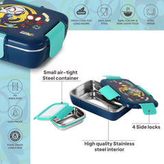 Magnus 3D Design Kids Lunch Box, 700ml Web Warriors