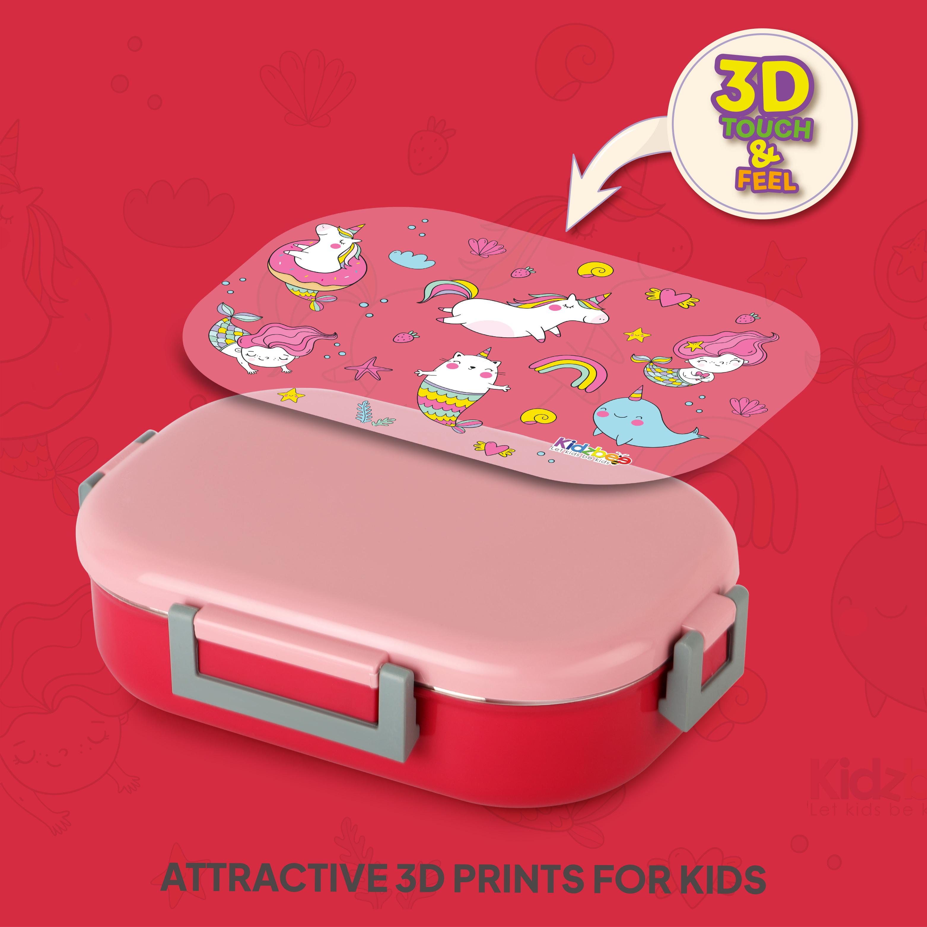 Apollo 3D Design Insulated Kids Lunch Box, 700ml Pink Parade