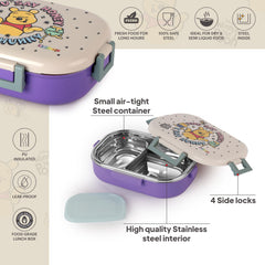 Apollo 3D Design Insulated Kids Lunch Box, 700ml Hunny Bear