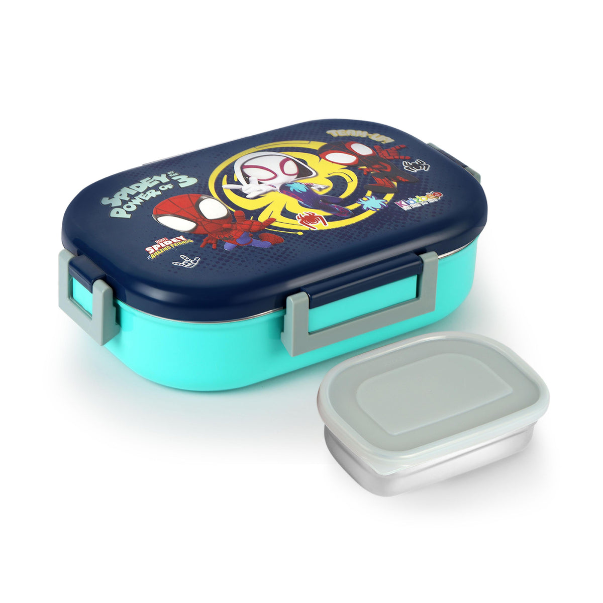 Apollo 3D Design Insulated Kids Lunch Box, 700ml Web Warriors