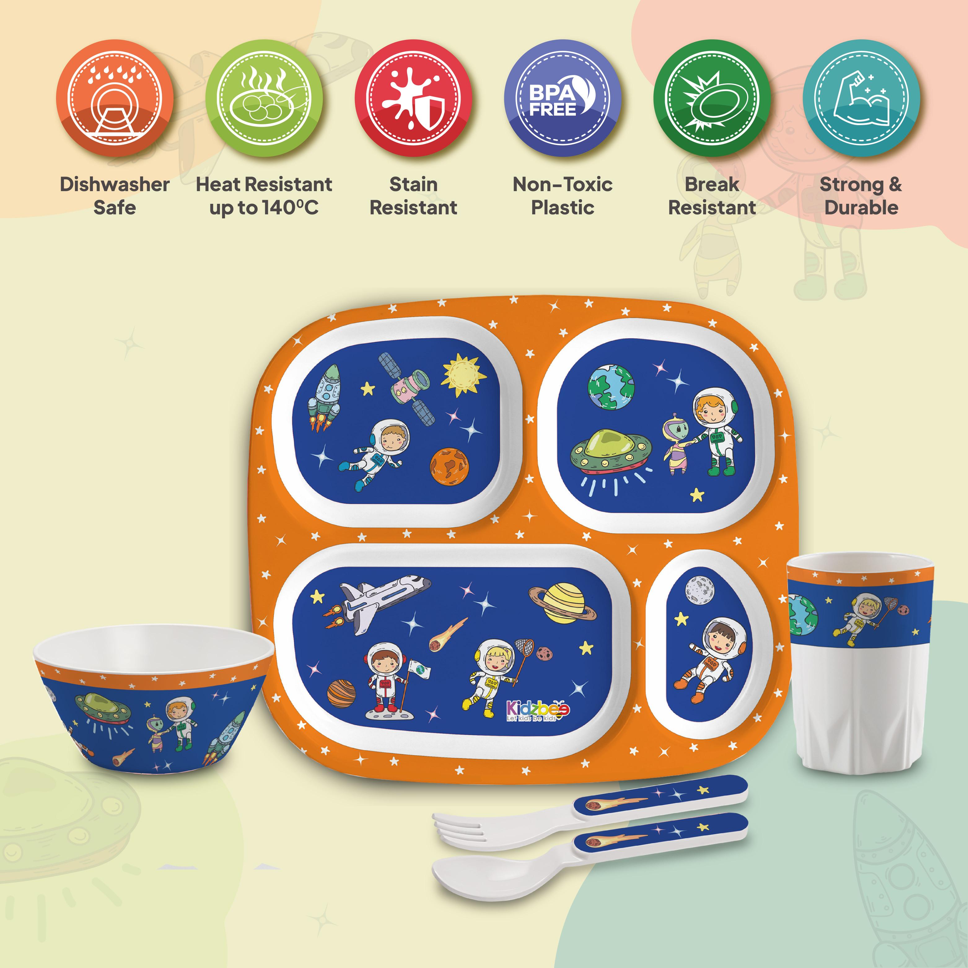 Cosmic Explorer Kids Melamine Meal, Set of 5 Quadmeal