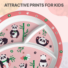 Bamboo Buddies Kids Melamine Meal, Set of 3 Trioplate