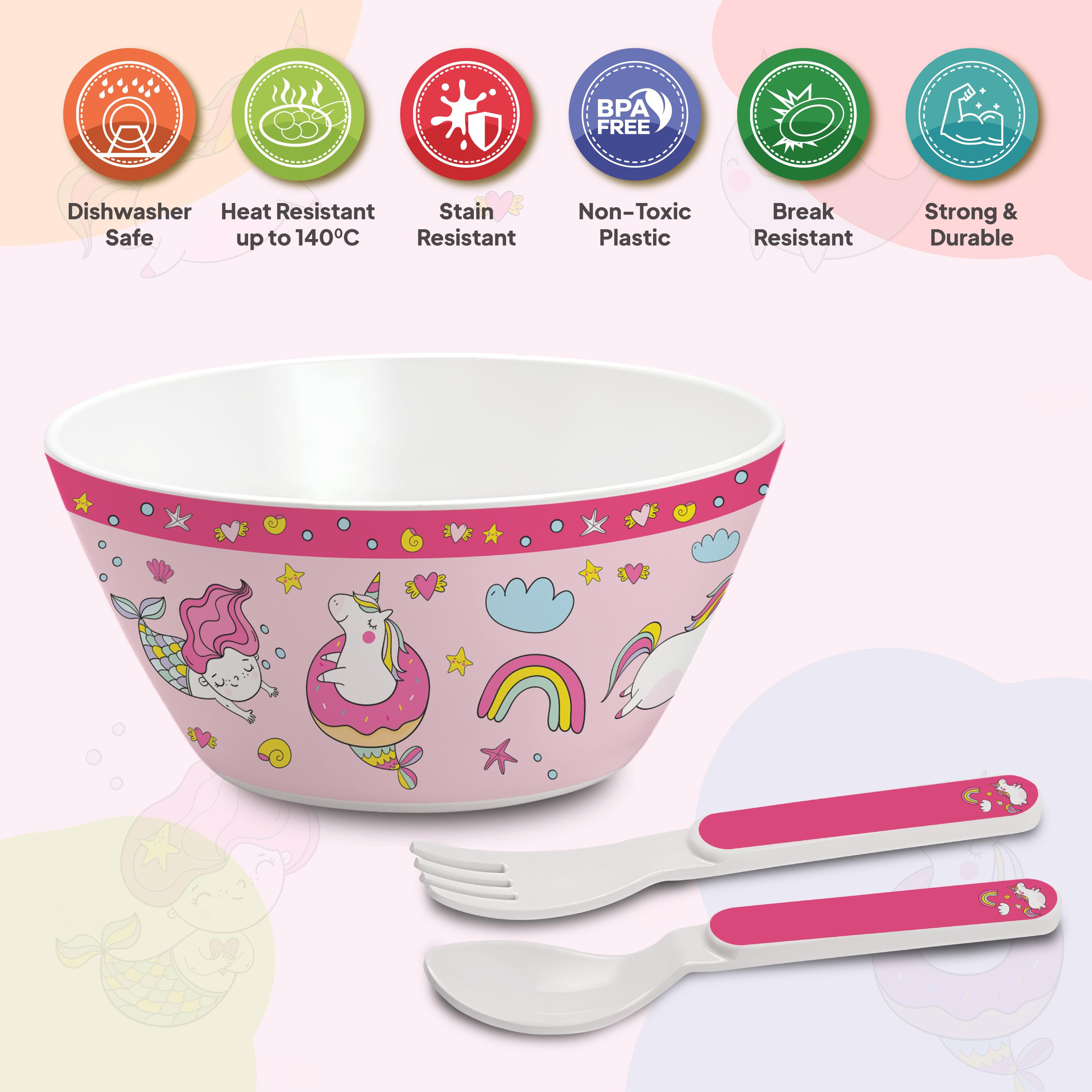 Cone Kids Melamine Bowl, Set of 3 Pink Parade