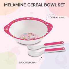 Cereal Kids Melamine Bowl, Set of 3 Pink Parade