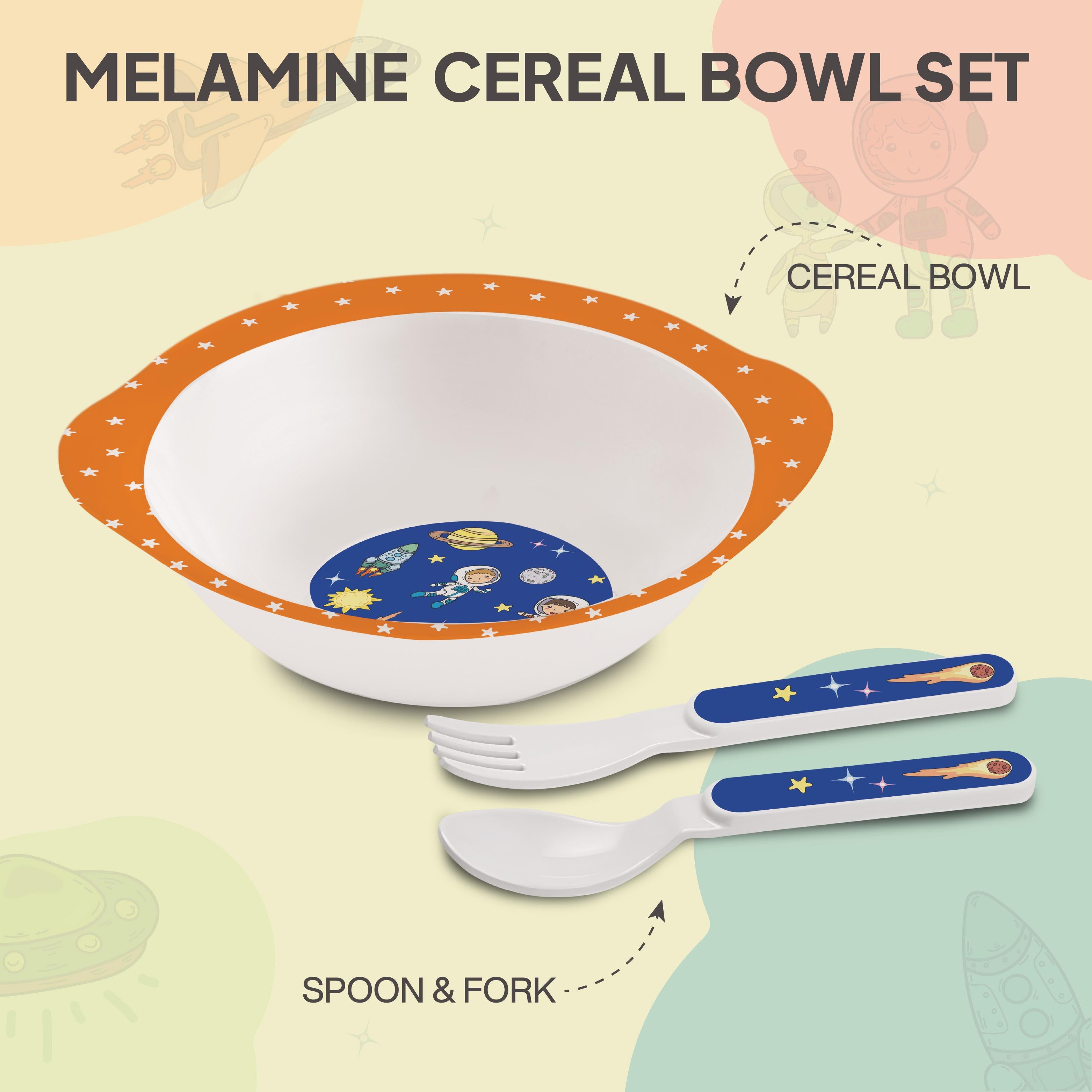Cereal Kids Melamine Bowl, Set of 3 Cosmic Explorer