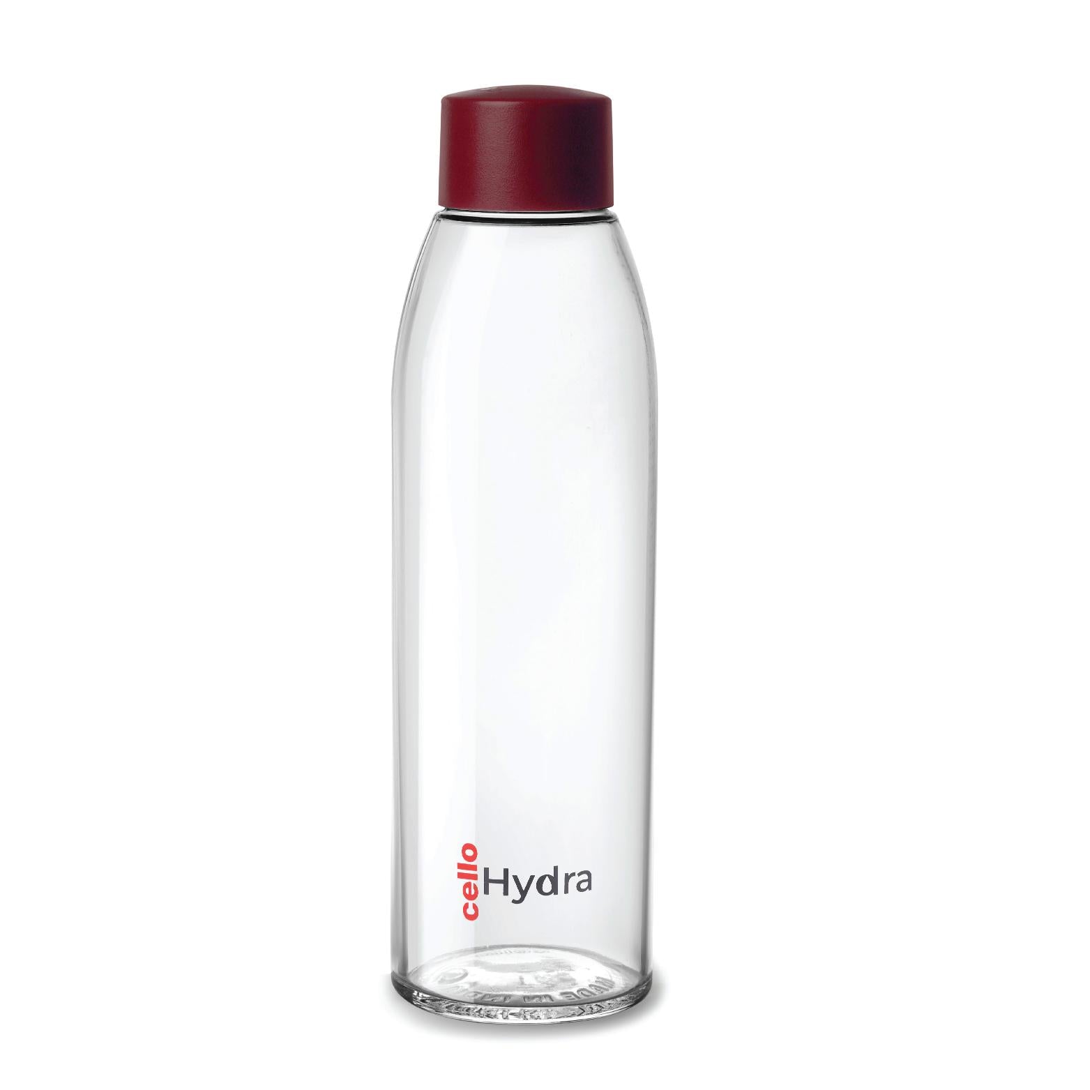 Hydra Glass Bottle 900ml Maroon