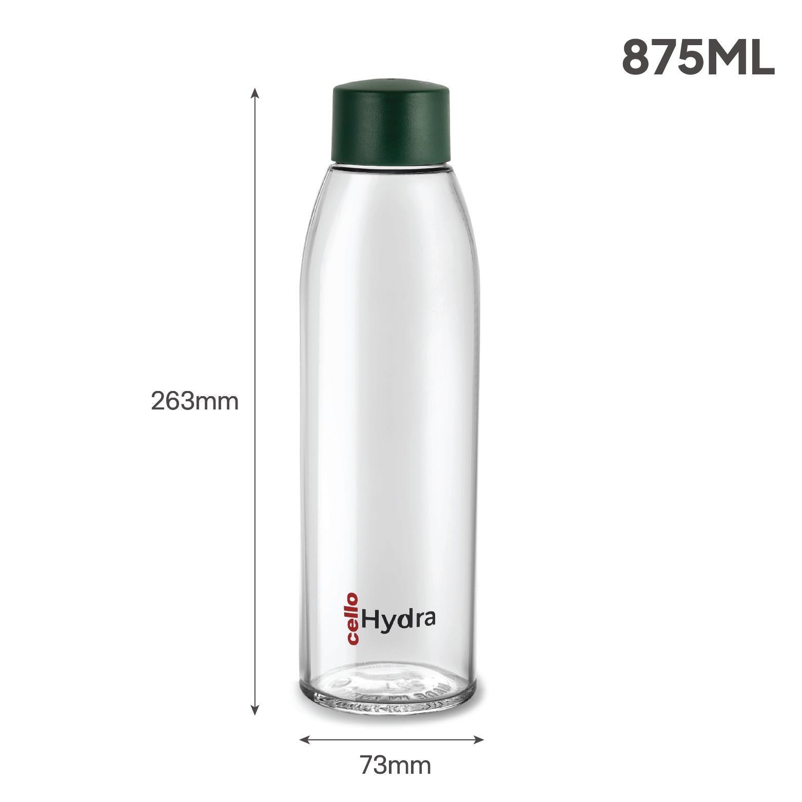 Hydra Glass Bottle 900ml Olive Green