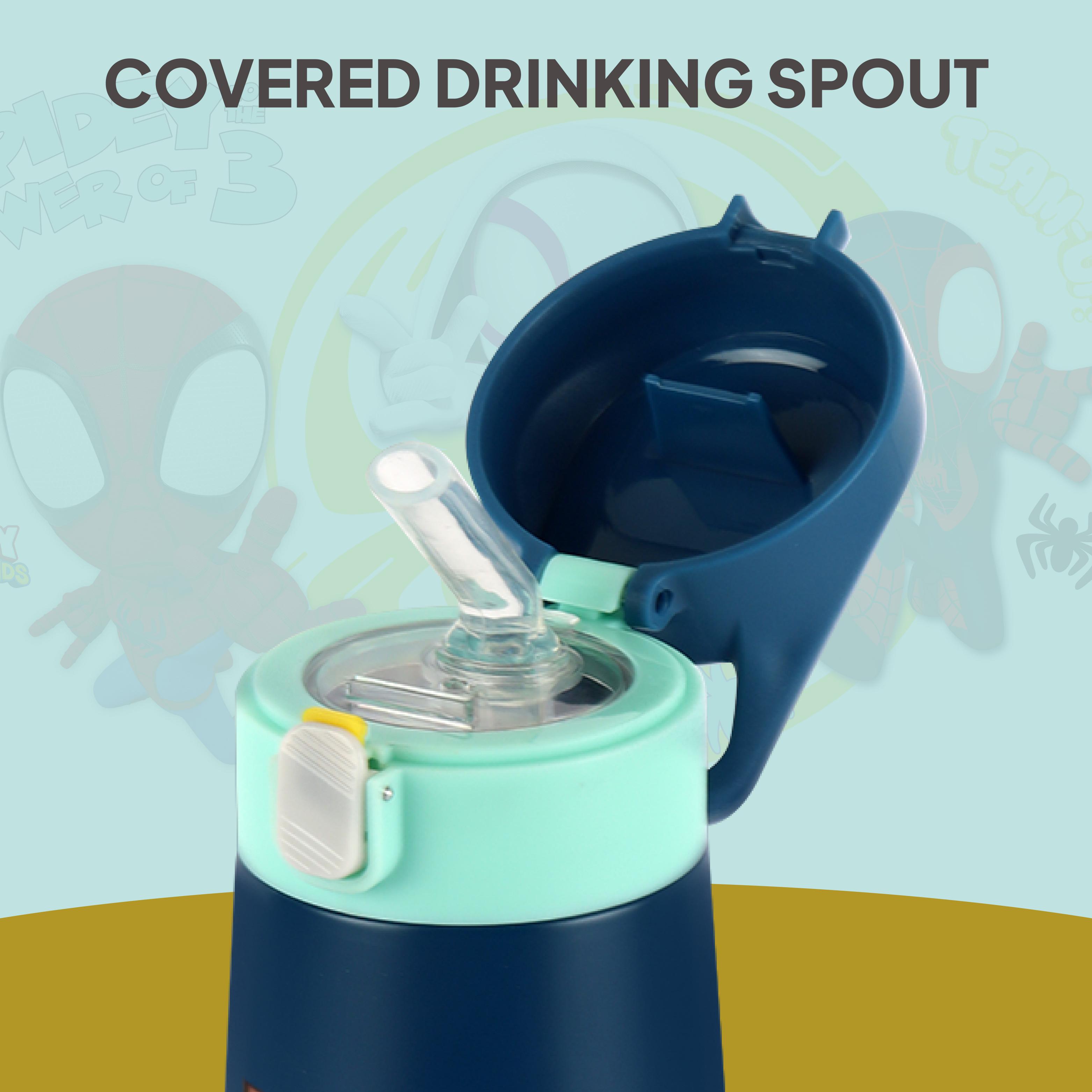 Gulp 3D Touch & Feel One Click Push Thermosteel Flask, 490 ml Web Warriors