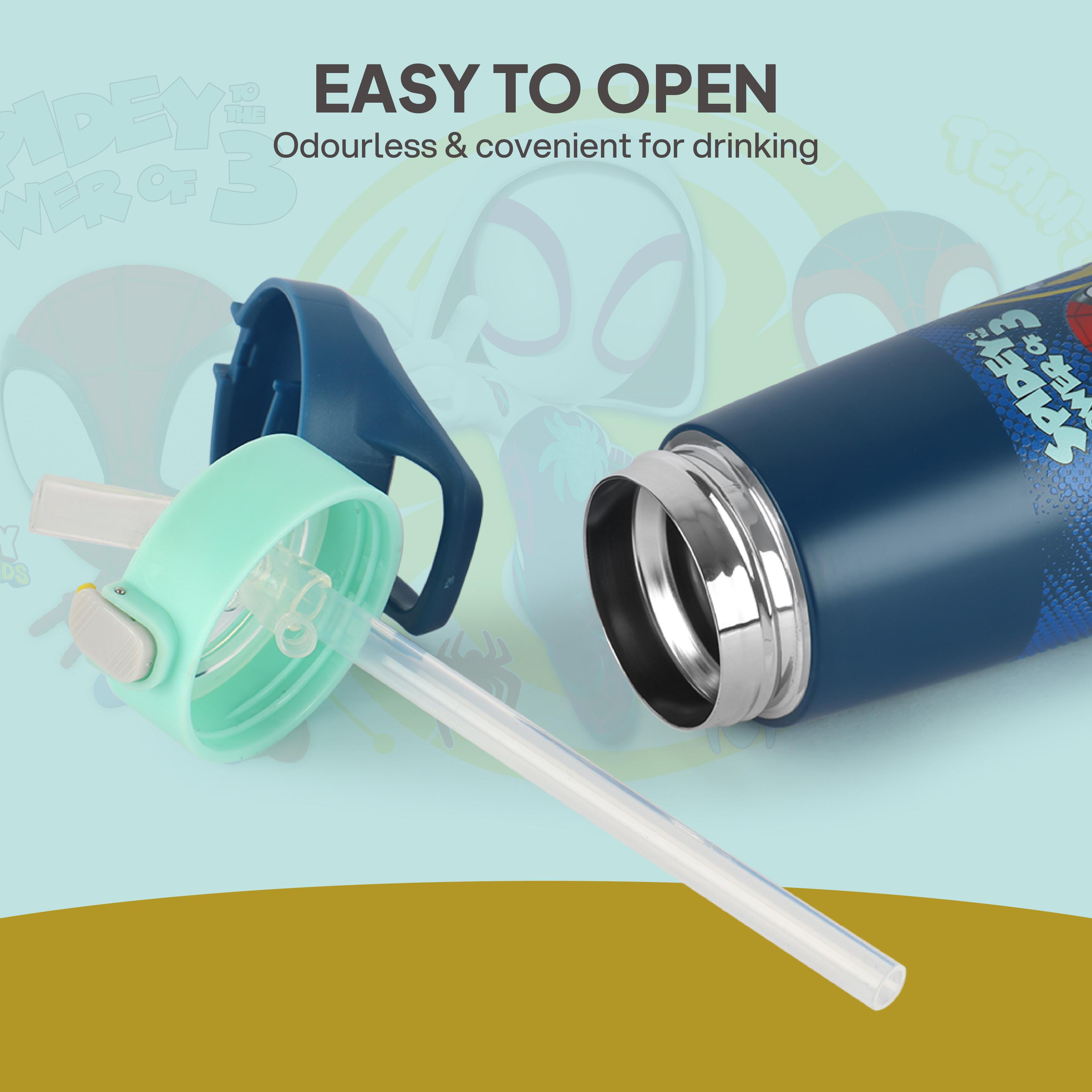 Gulp 3D Touch & Feel One Click Push Thermosteel Flask, 490 ml Web Warriors