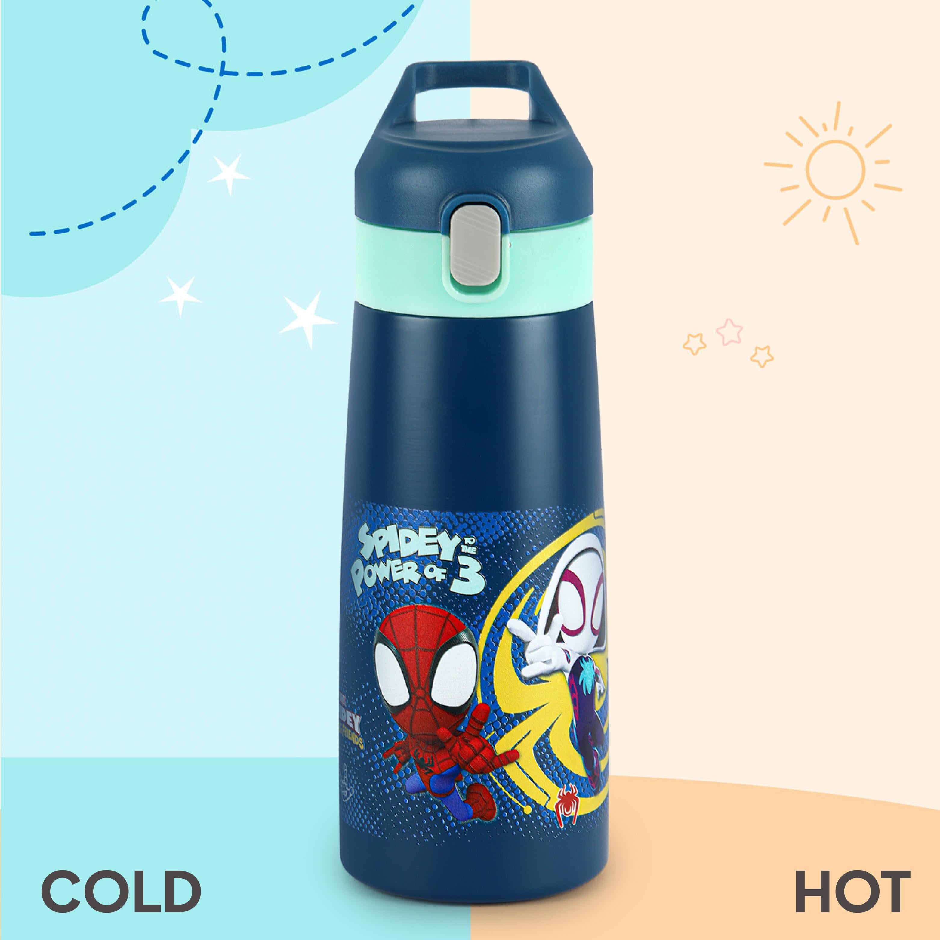 Gulp 3D Touch & Feel One Click Push Thermosteel Flask, 490 ml Web Warriors