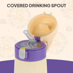 Gulp 3D Touch & Feel One Click Push Thermosteel Flask, 490 ml Hunny Bear