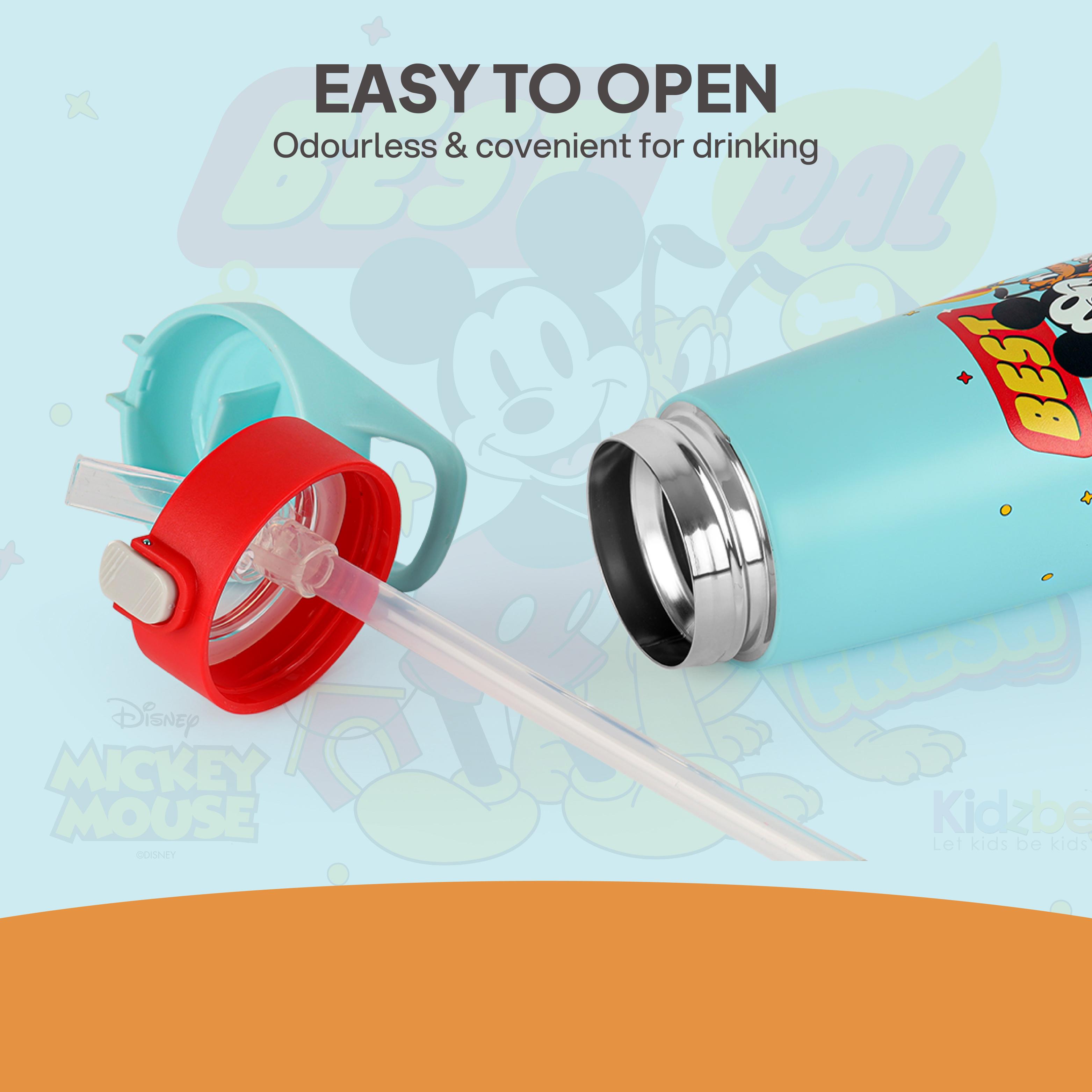 Gulp 3D Touch & Feel One Click Push Thermosteel Flask, 490 ml Best Pals