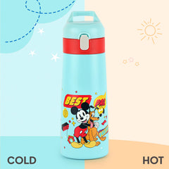 Gulp 3D Touch & Feel One Click Push Thermosteel Flask, 490 ml Best Pals