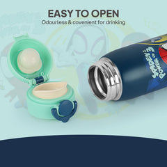 Giggle 3D Touch & Feel Sipper Thermosteel Flask, 380 ml Web Warriors