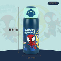 Giggle 3D Touch & Feel Sipper Thermosteel Flask, 380 ml Web Warriors