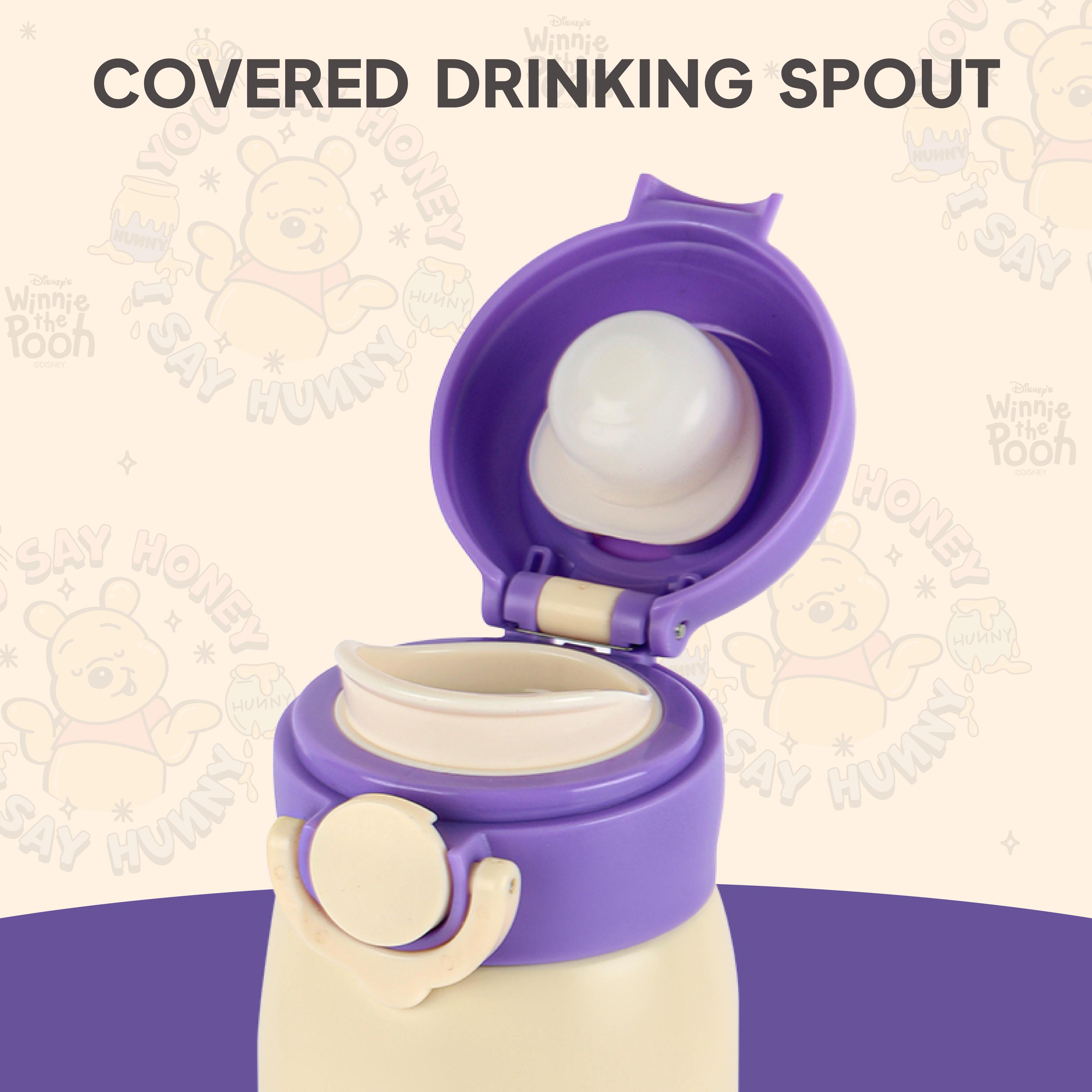 Giggle 3D Touch & Feel Sipper Thermosteel Flask, 380 ml Hunny Bear