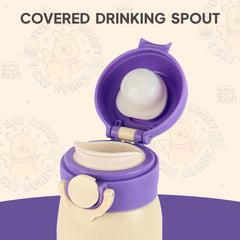 Giggle 3D Touch & Feel Sipper Thermosteel Flask, 380 ml Hunny Bear