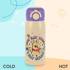 Giggle 3D Touch & Feel Sipper Thermosteel Flask, 380 ml Hunny Bear