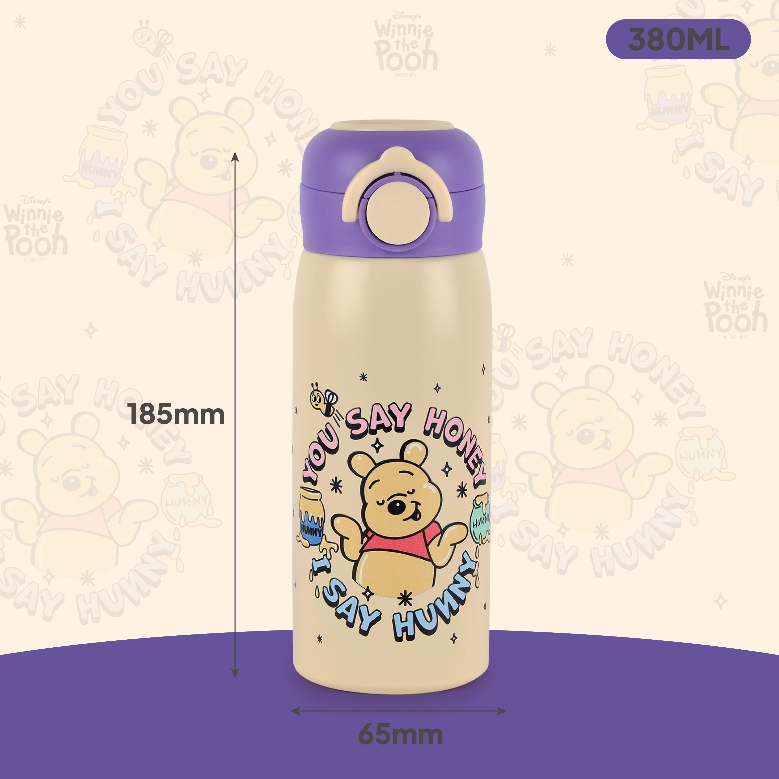 Giggle 3D Touch & Feel Sipper Thermosteel Flask, 380 ml Hunny Bear