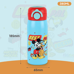 Giggle 3D Touch & Feel Sipper Thermosteel Flask, 380 ml Best Pals