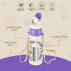 Era 3D Design Insulated Kids Water Bottle, 520ml Hunny Bear