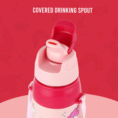 Era 3D Design Insulated Kids Water Bottle, 520ml Pink Parade