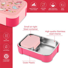 Galaxy 3D Design Kids Lunch Box Pink Parade