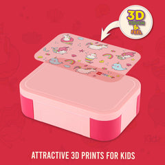 Galaxy 3D Design Kids Lunch Box Pink Parade