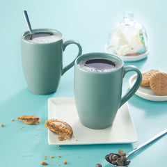 Color Matt Lush Green Mug, Nexus Series, Set of 2