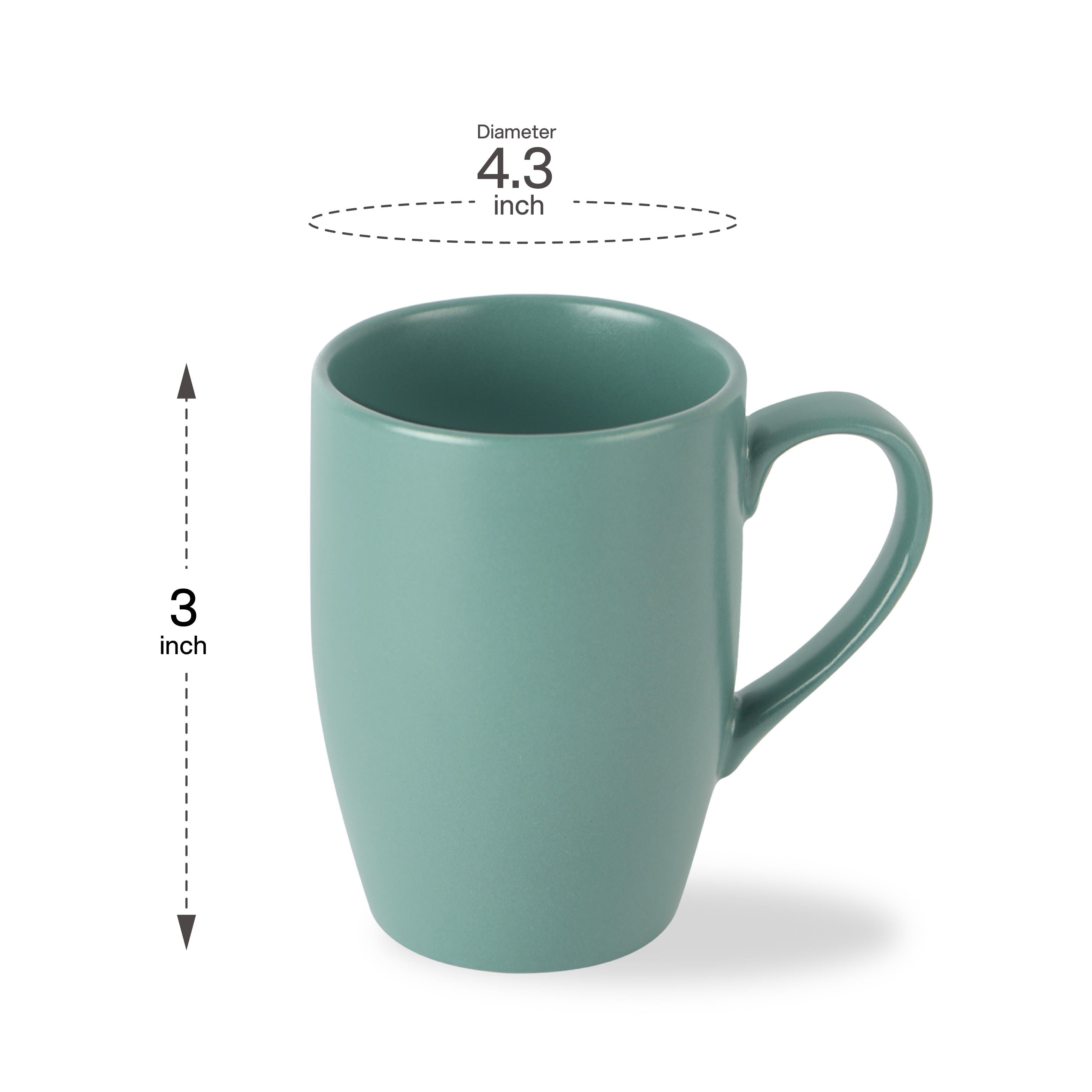 Color Matt Lush Green Mug, Nexus Series, Set of 2