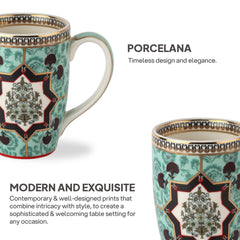 Buta Green Mug, Mirage Series, Set of 2