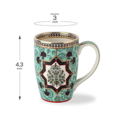 Buta Green Mug, Mirage Series, Set of 2