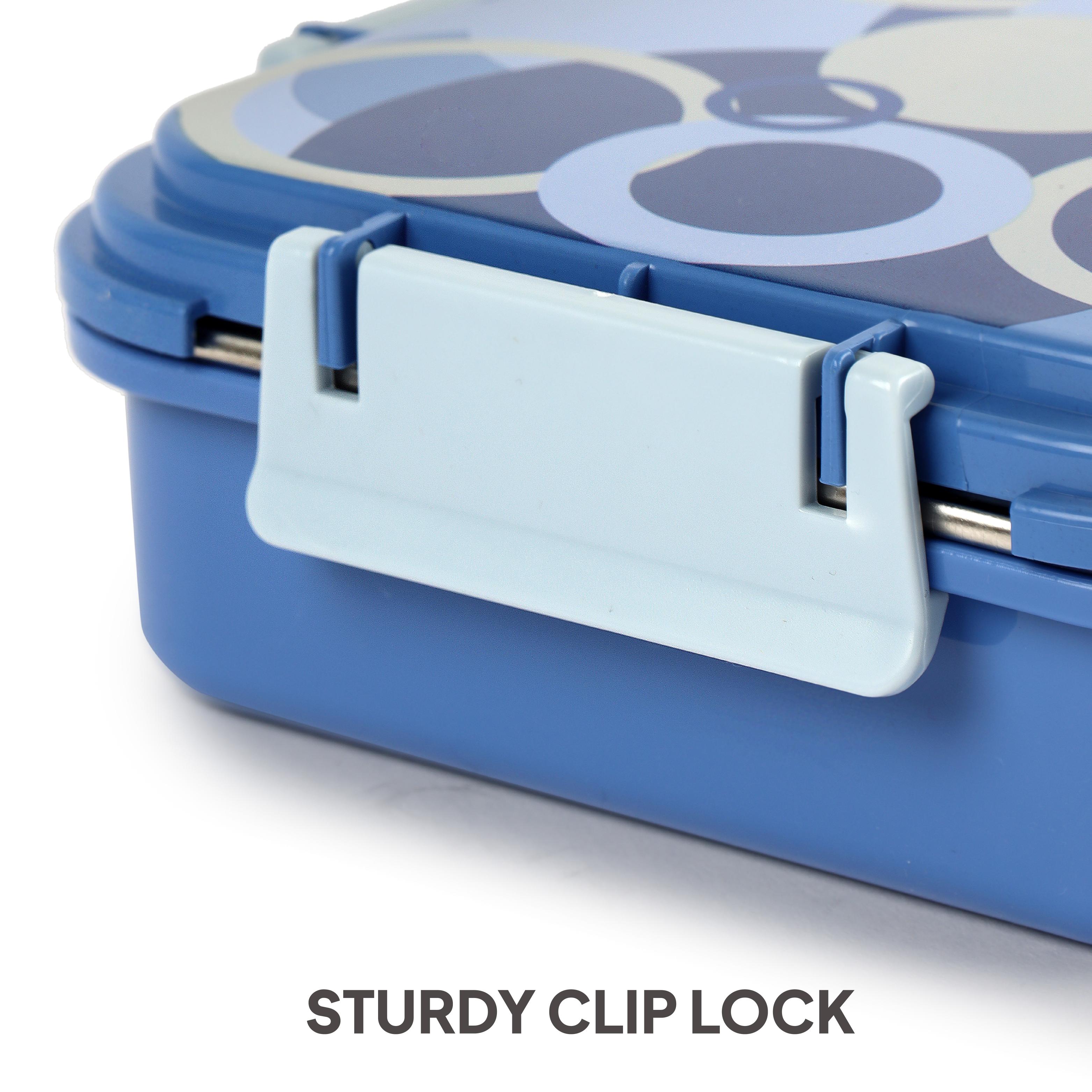 Zoom Insulated Inner Steel Lunch Box Light Blue