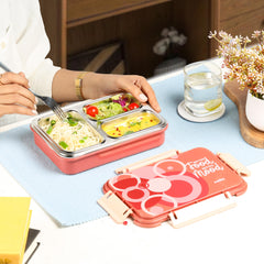 Zoom Insulated Inner Steel Lunch Box Dark Brown