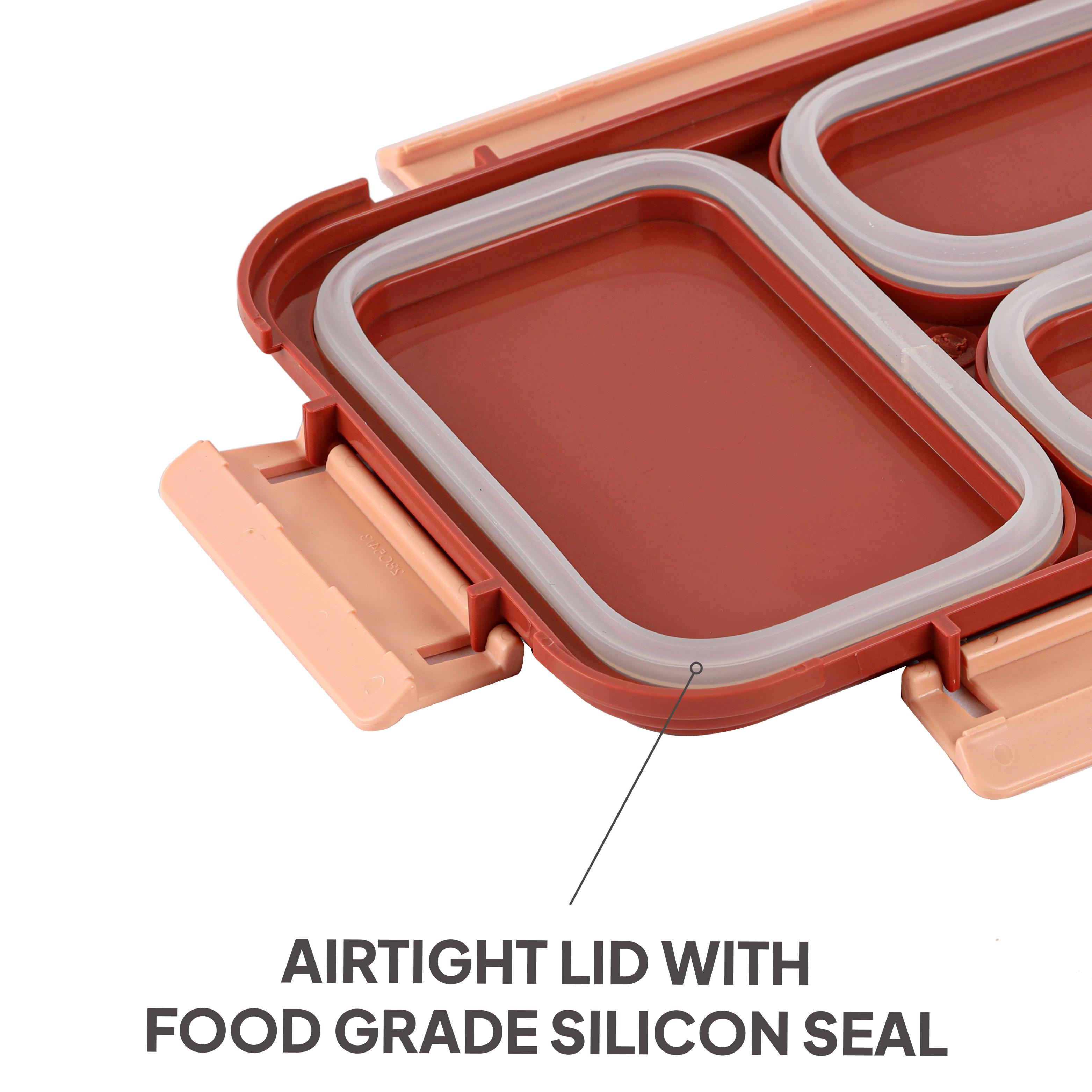 Zoom Insulated Inner Steel Lunch Box Dark Brown