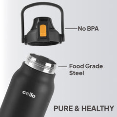 Duro Accord Thermosteel Flask, 1500 ml Black / 1800ml