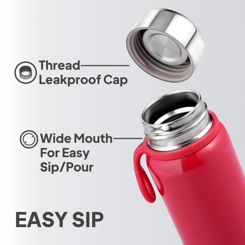 Glitz Thermosteel Red Flask, 300 ml Red