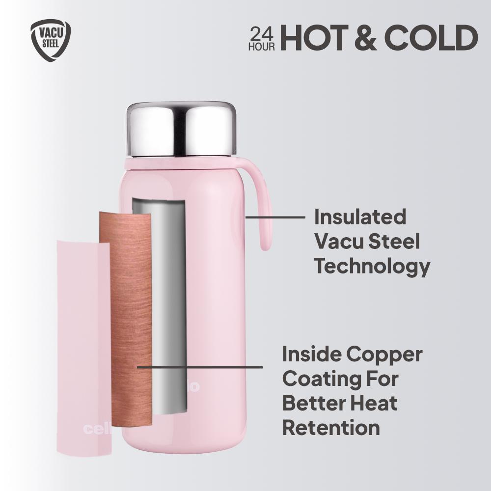 Glitz Thermosteel Flask, 300 ml Peach