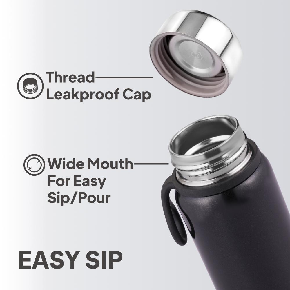 Glitz Thermosteel Flask, 300 ml Black