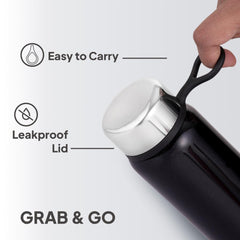 Glitz Thermosteel Flask, 300 ml Black