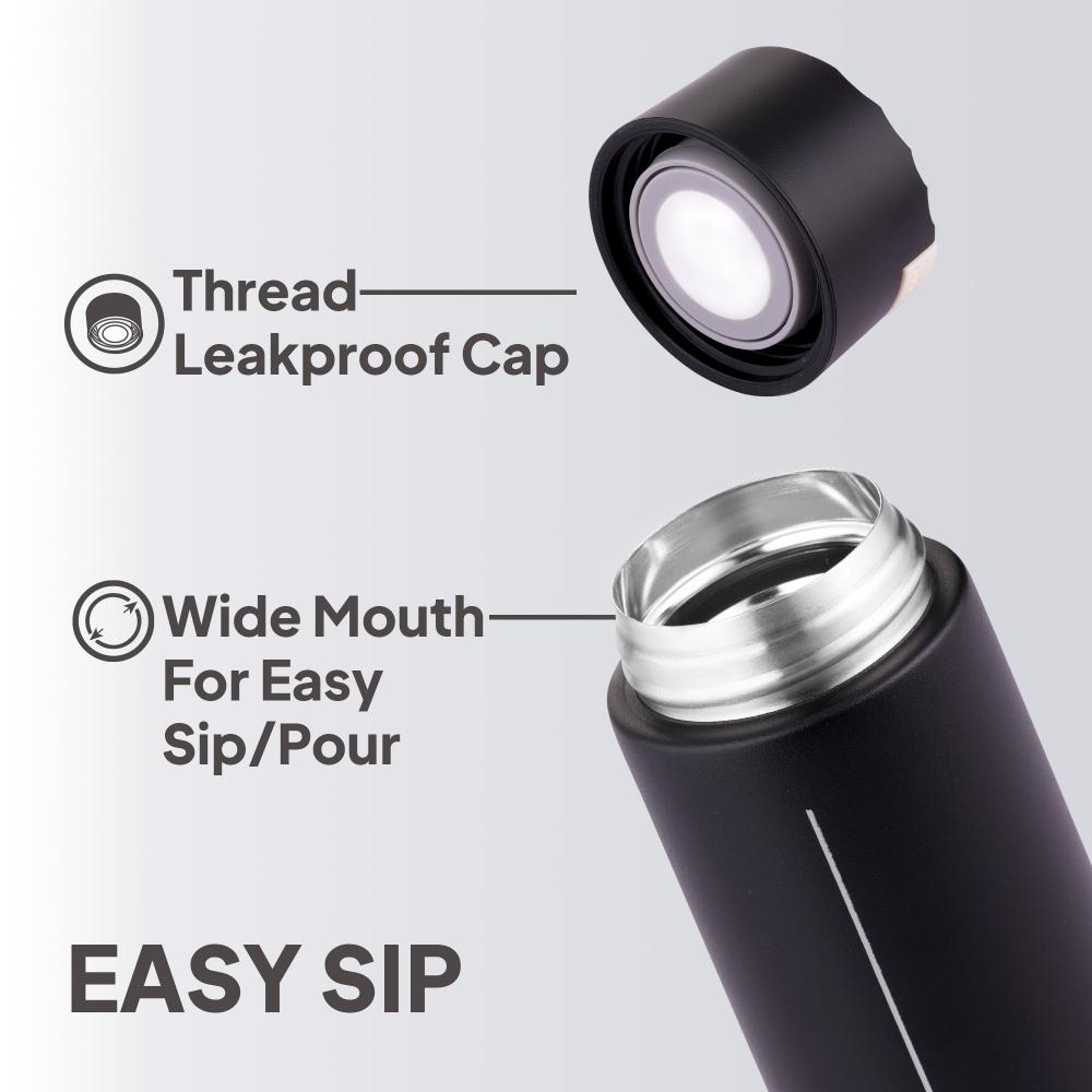 Duke Thermosteel Flask, 400 ml Black