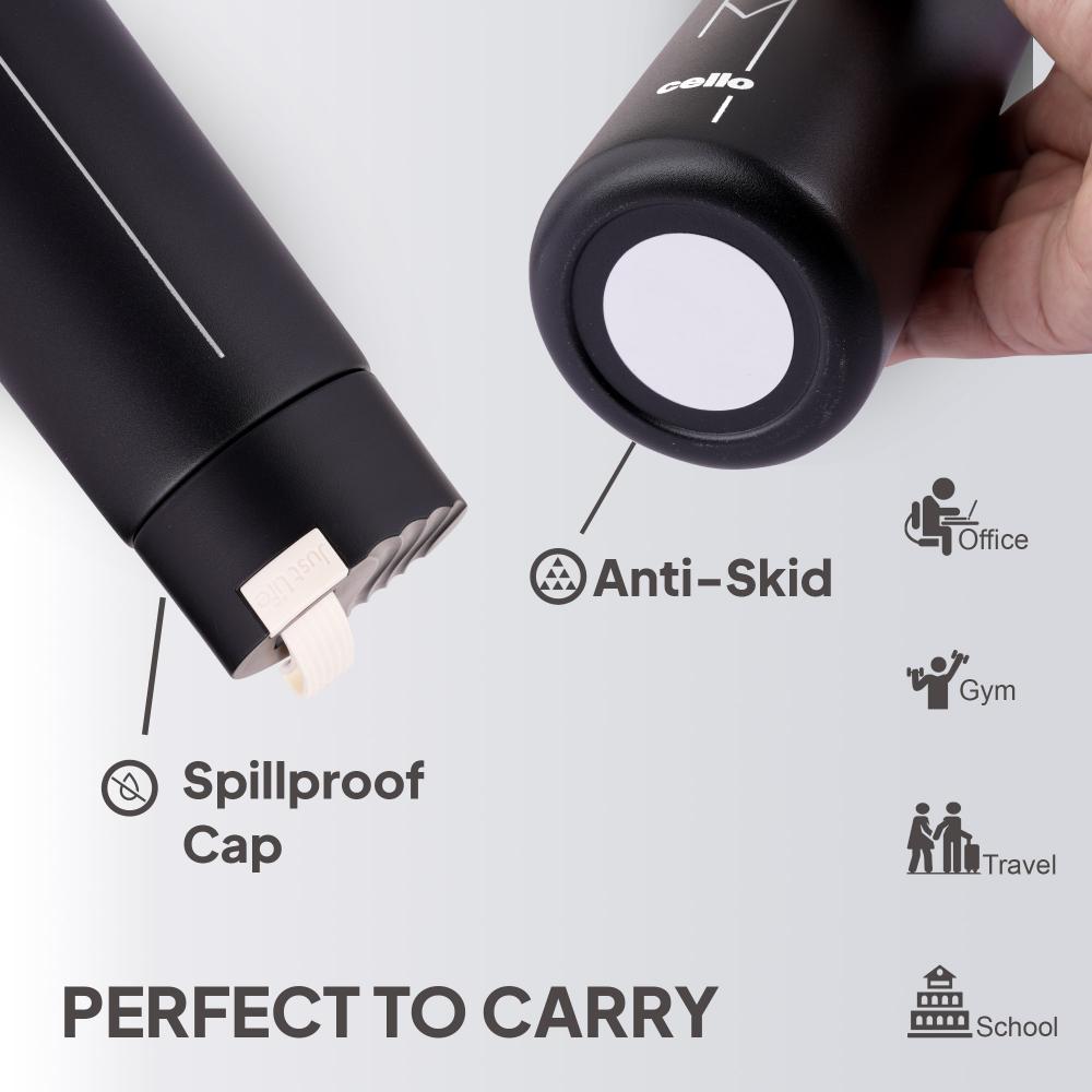 Duke Thermosteel Flask, 400 ml Black