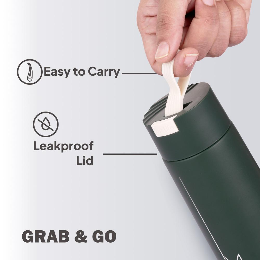 Duke Thermosteel Flask, 400 ml Military Green