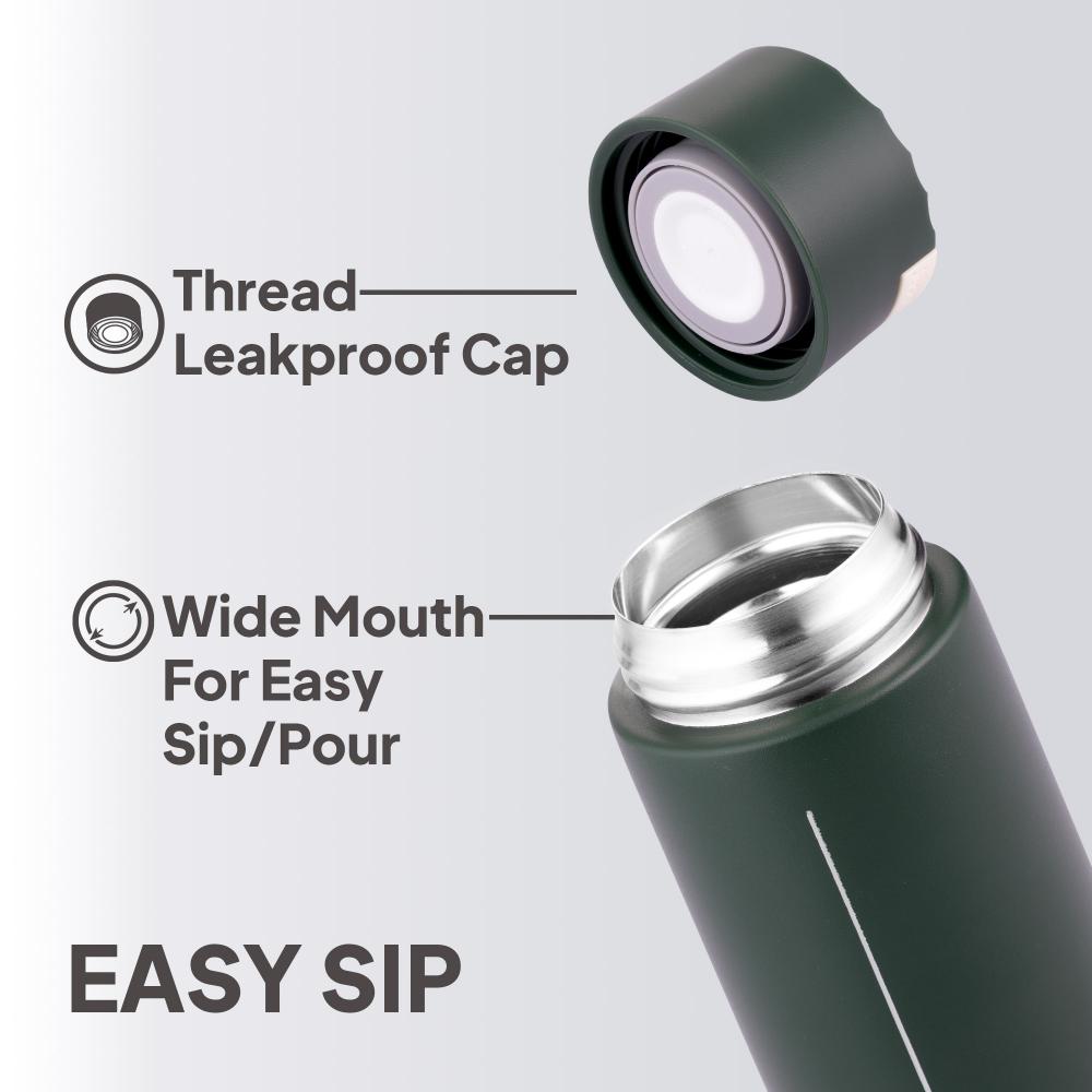 Duke Thermosteel Flask, 400 ml Military Green