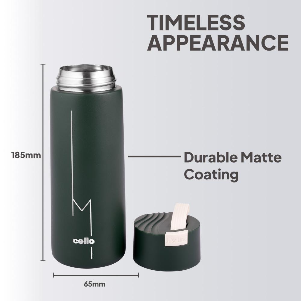 Duke Thermosteel Flask, 400 ml Military Green