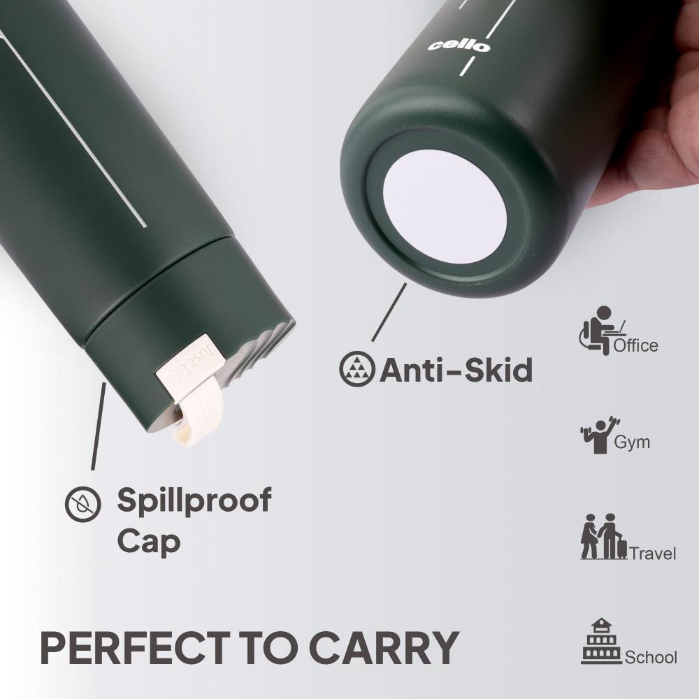 Duke Thermosteel Flask, 400 ml Military Green