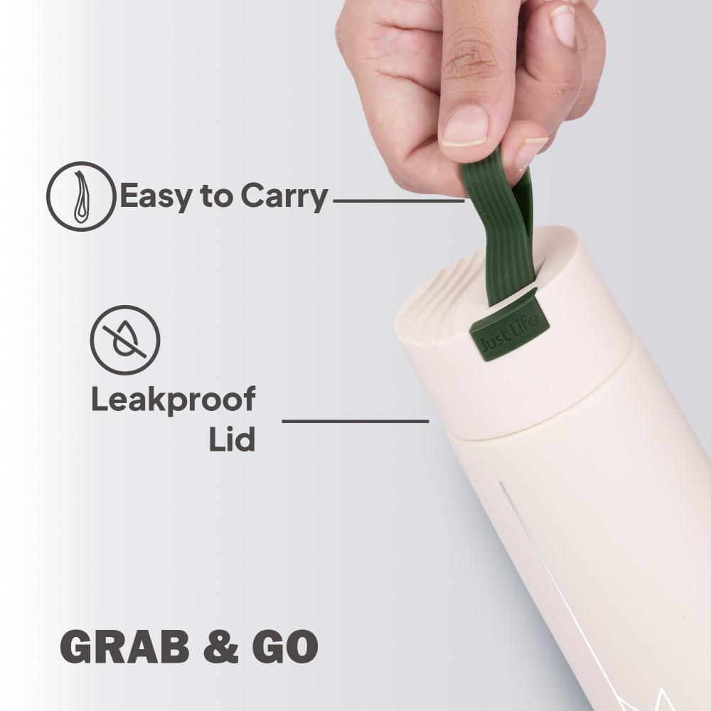 Duke Thermosteel Flask, 400 ml Creamy White