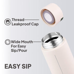 Duke Thermosteel Flask, 400 ml Creamy White